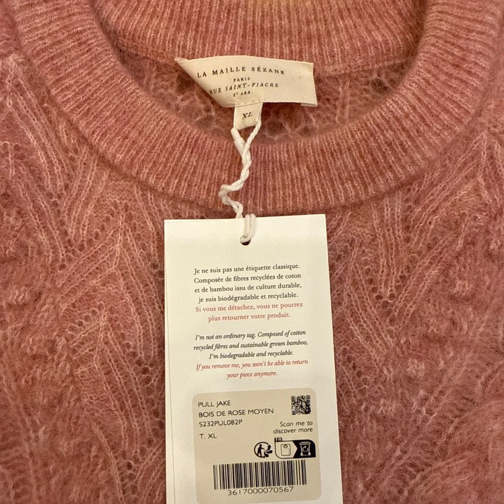 Sezane  Sweater Jake Jumper Medium Rosewood - XL pink - Picture 5 of 10